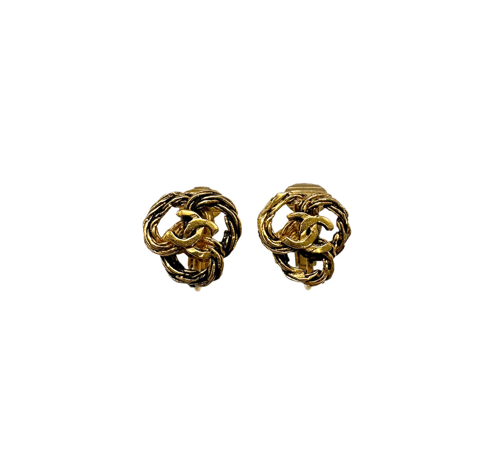 Luxury Promise VINTAGE CHANEL EARRINGS COCOMARK ACCESSORY 90326768
