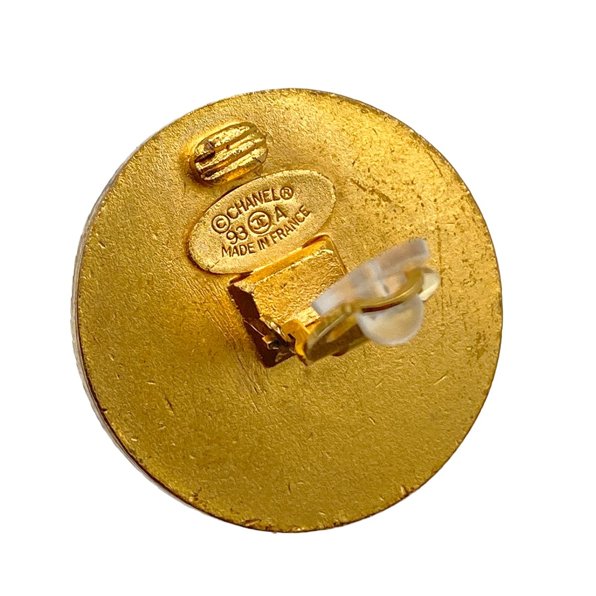LUXURY PROMISE VINTAGE CHANEL EARRINGS COCOMARK ROUND ACCESSORY 93A 90326213