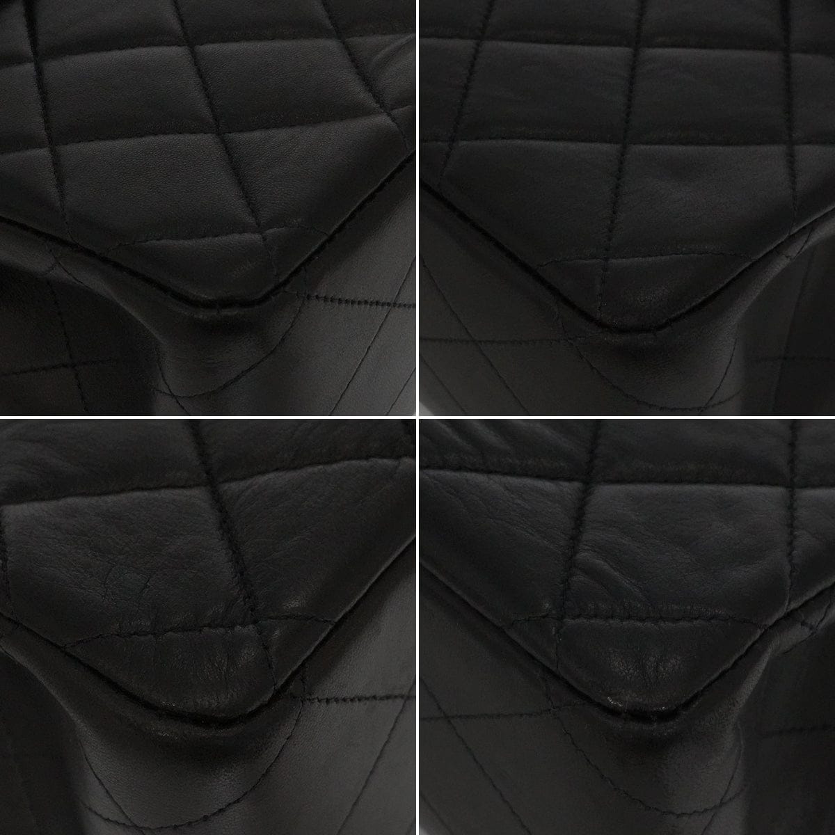 LUXURY PROMISE VINTAGE CHANEL JUMBO MATELASSE 30 CHAIN SHOULDER BAG BLACK LAMB SKIN GOLD HARDWARE 90340463