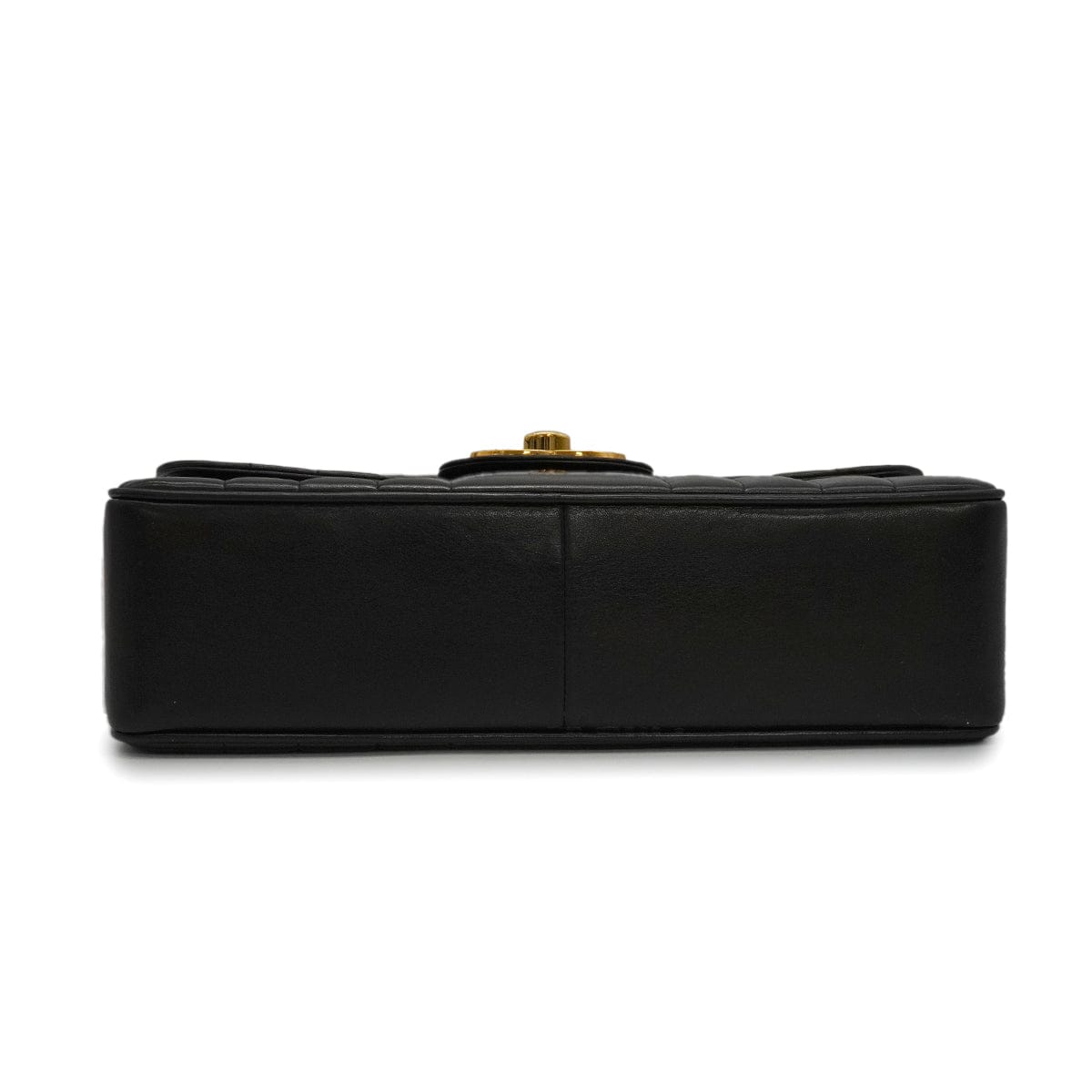 LUXURY PROMISE VINTAGE CHANEL MADEMOISELLE CHAIN SHOULDER BAG BLACK LAMB SKIN GOLD HARDWARE 90341916
