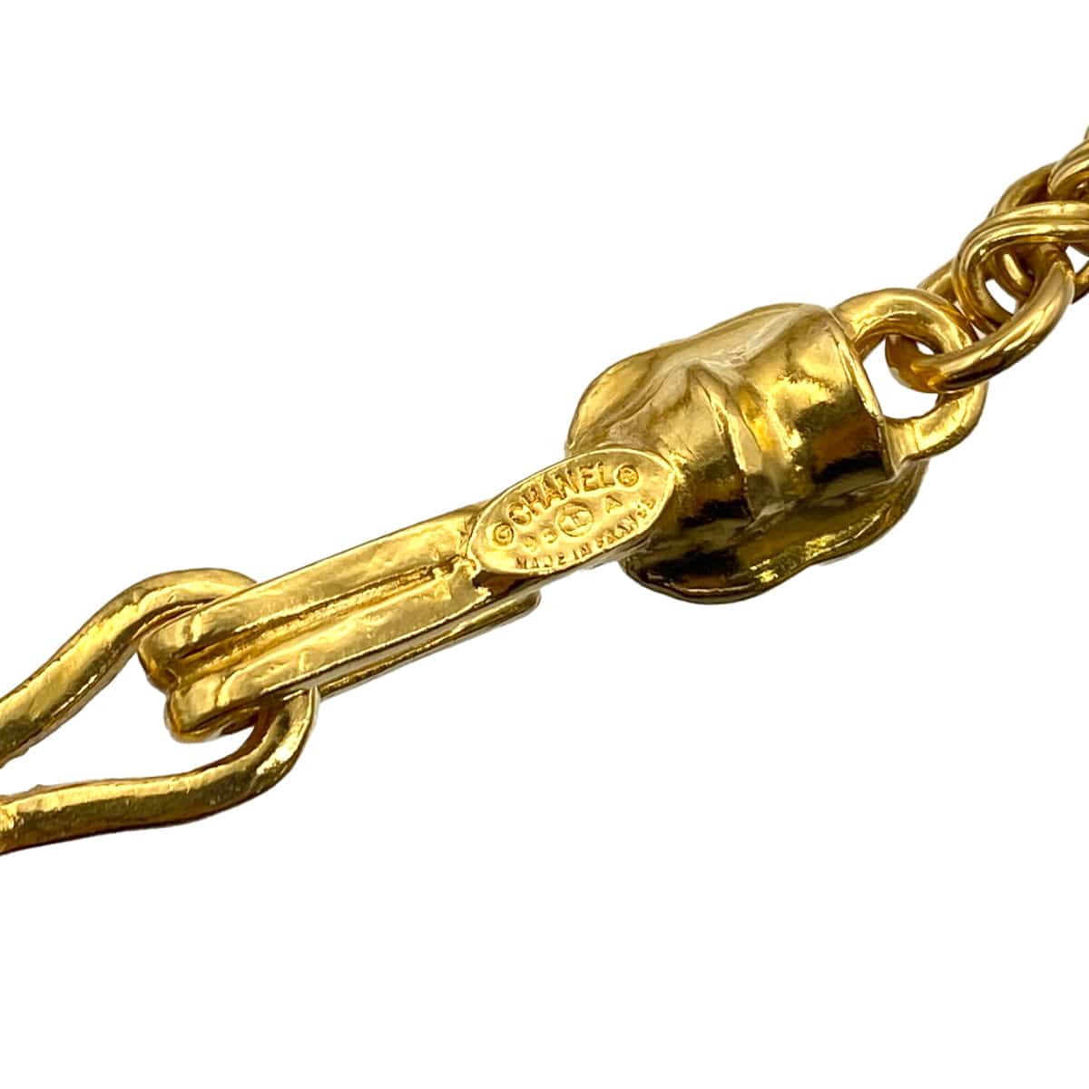 LUXURY PROMISE VINTAGE CHANEL NECKLACE COCOMARK GOLD ACCESSORY 95A 90327889