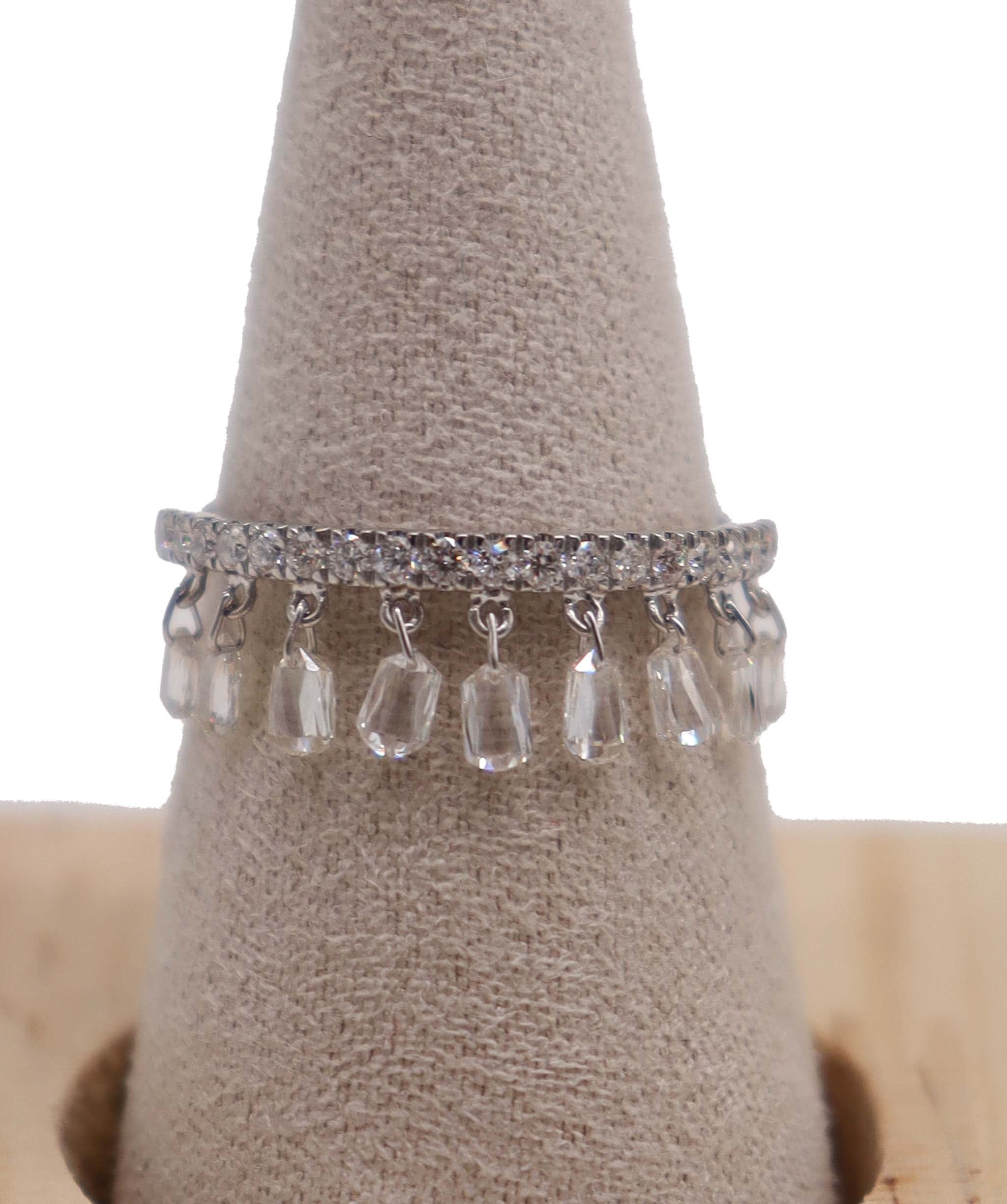 Luxury Promise WHITE FLAT BRIO SMALL DIAMONDS R3787