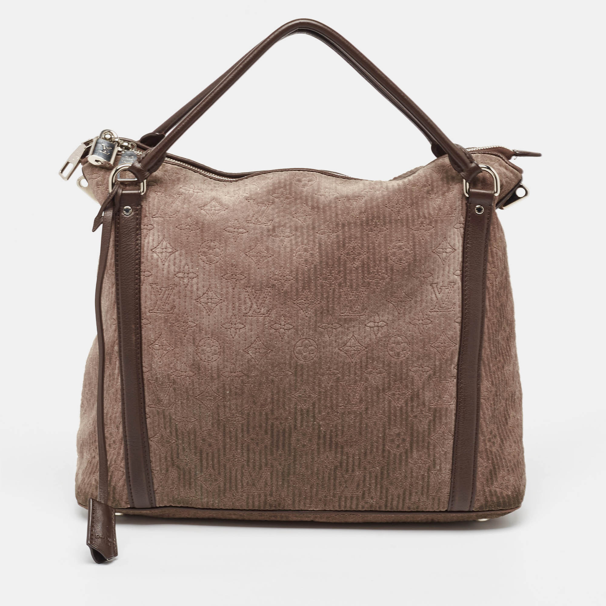 Louis Vuitton Brown Monogram Antheia Suede Ixia MM Bag RJC4368