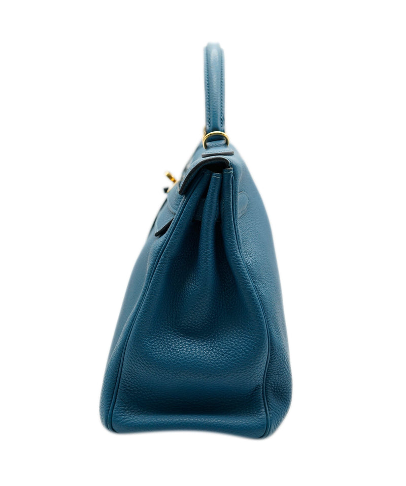 Hermes Bleu De Galice Togo Kelly 32