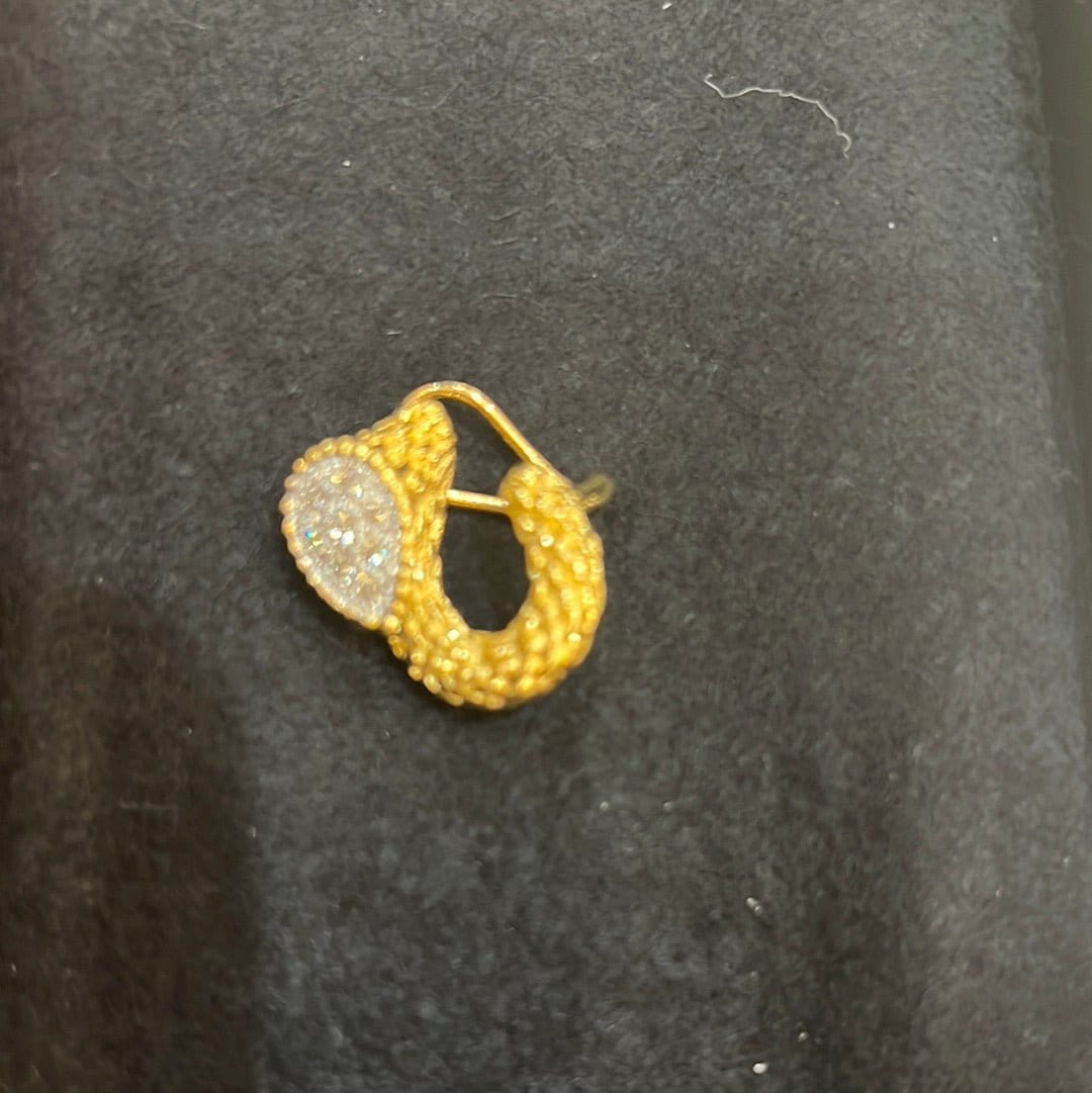 18k yellow gold 0.50 carat earring
