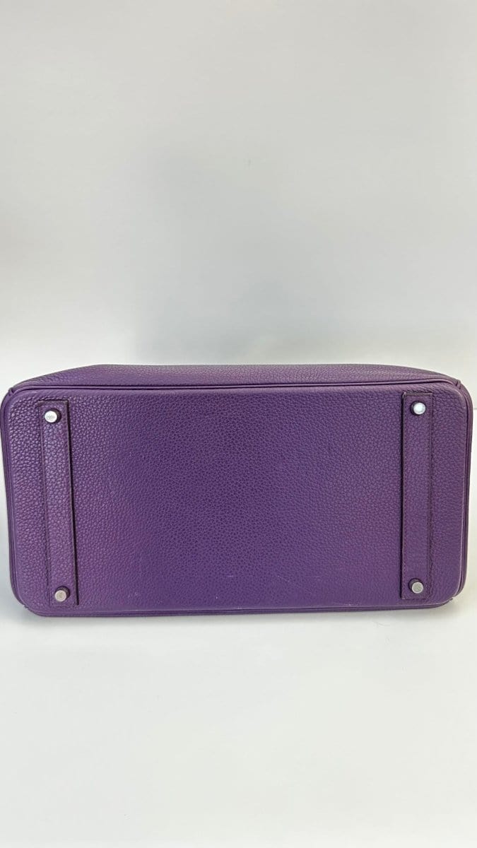 78768 Hermes Birkin 40 Handbag Purple