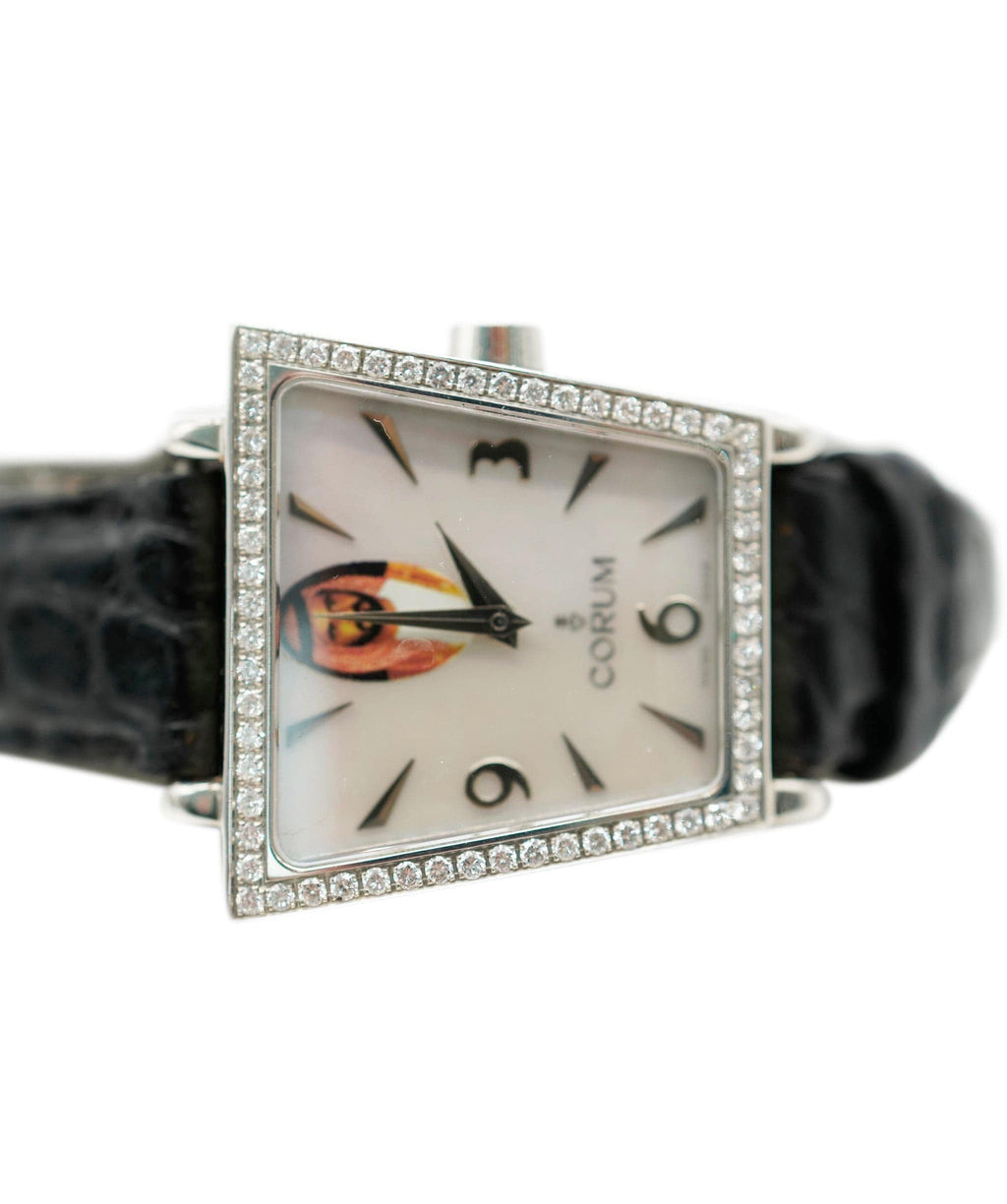 Corum Trapeze Diamond bezel with King of Dubai Dial Steel WATCH