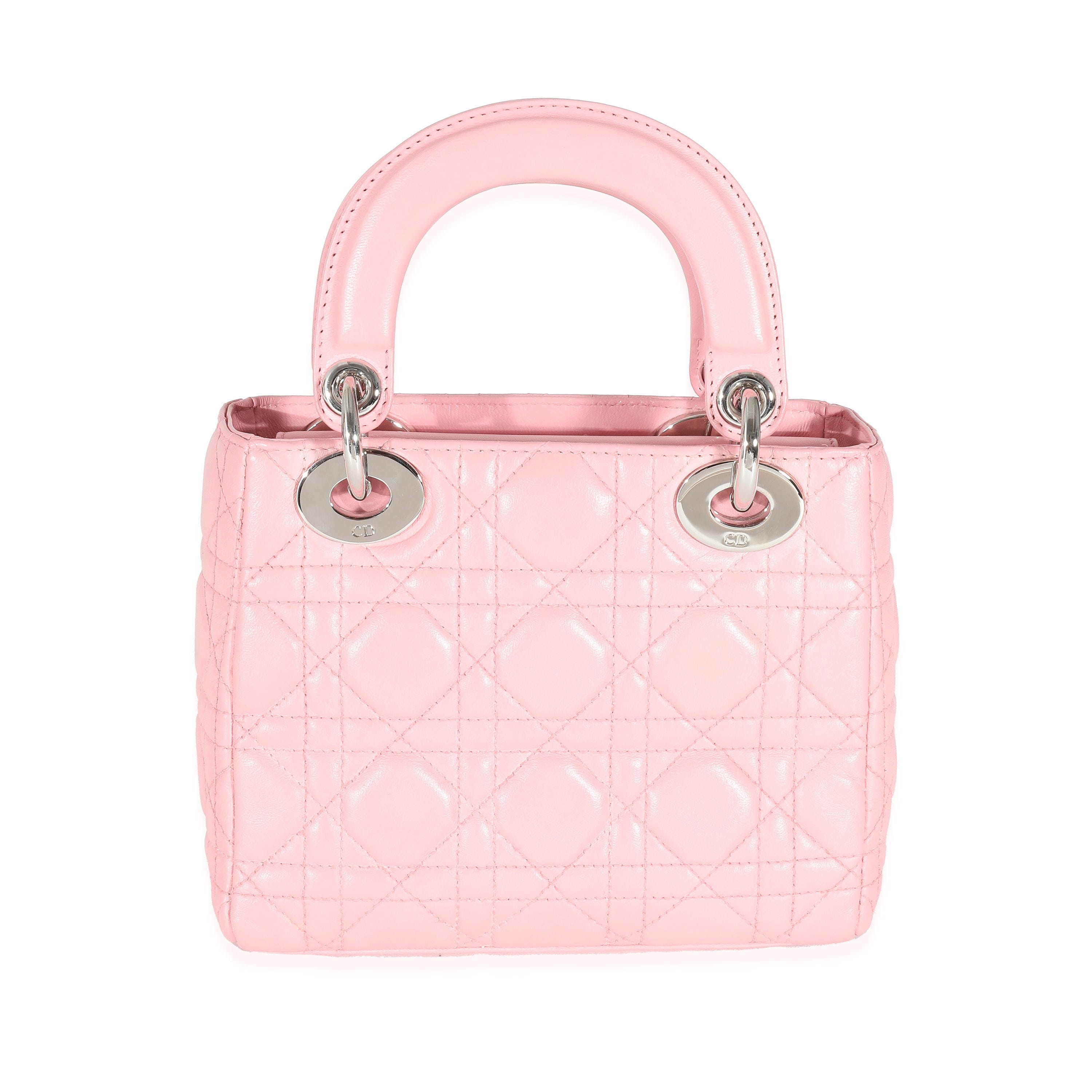 Lady dior mini pink best sale