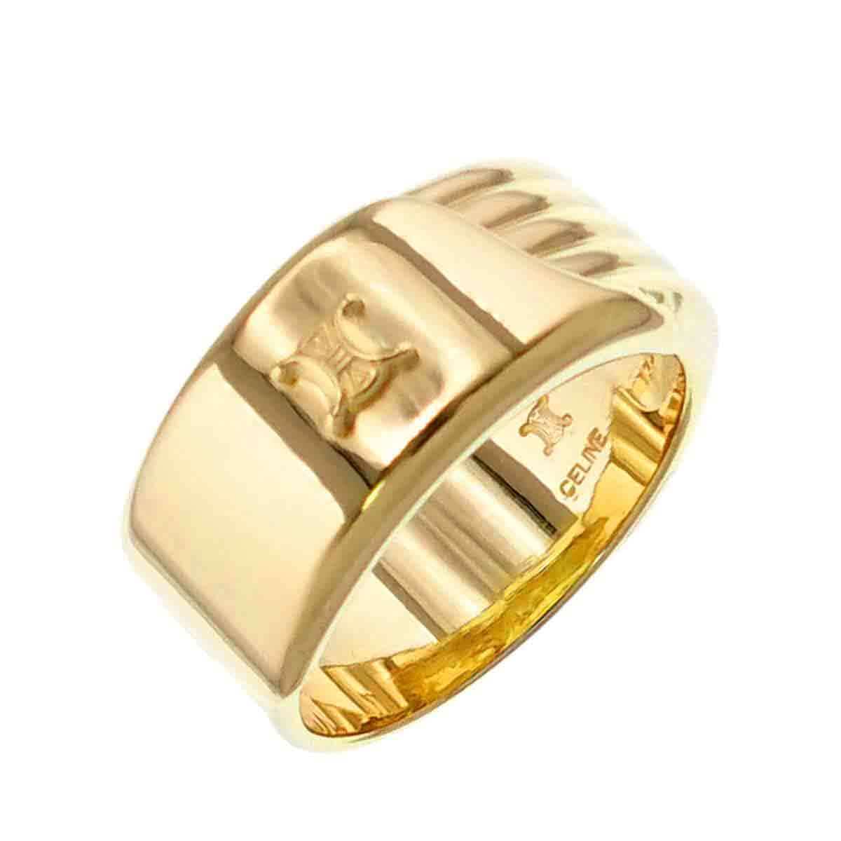 LuxuryPromise CELINE Macadam Ring 18K Yellow Gold 750 size6-6.25(US)