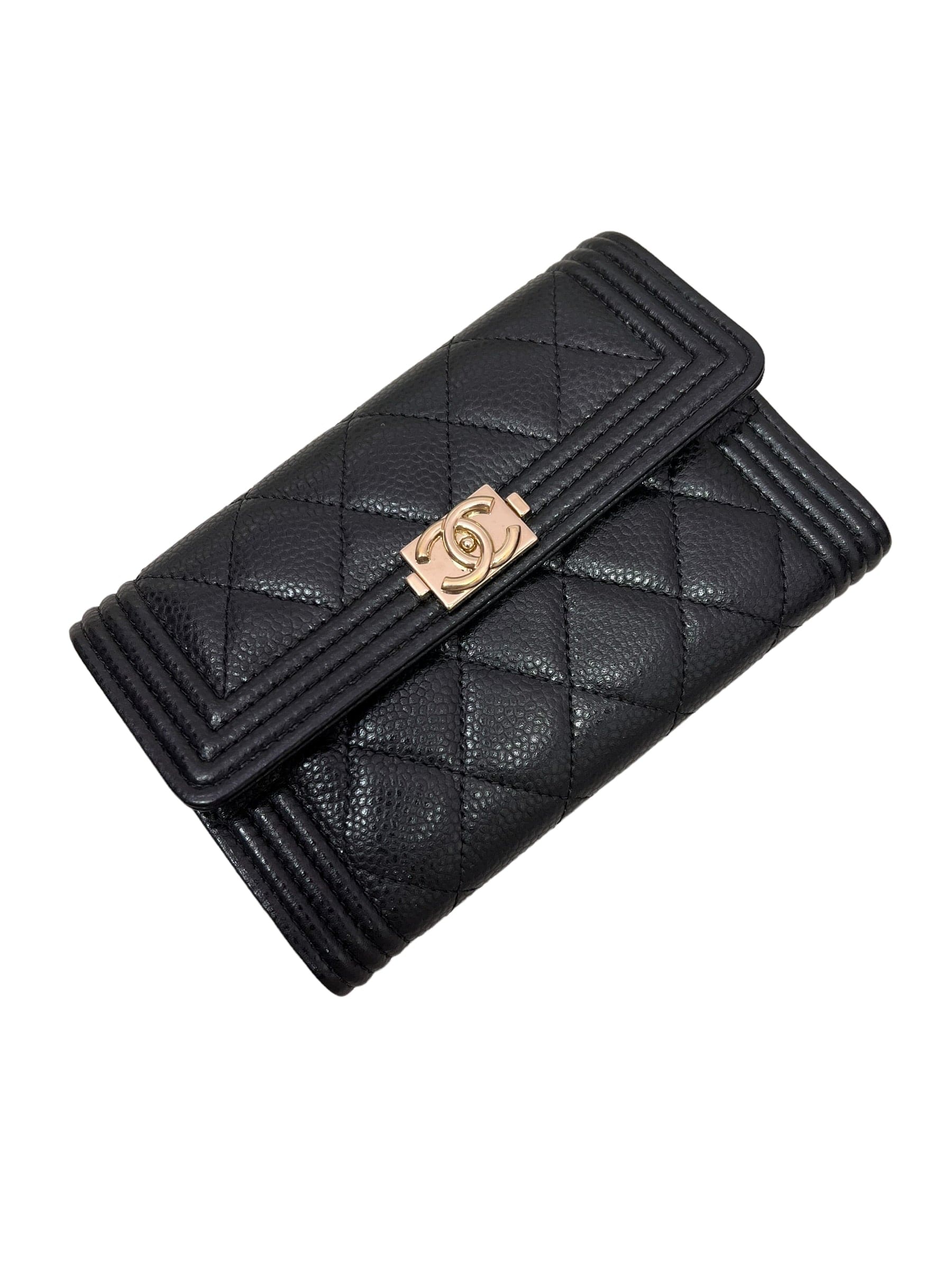 LuxuryPromise Chanel Compact Wallet Black SYCE004