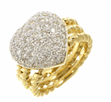 LuxuryPromise Diamond 1.20ct Ring 18K YG Yellow Gold 750 Size5.25-5.5(US) 90213799