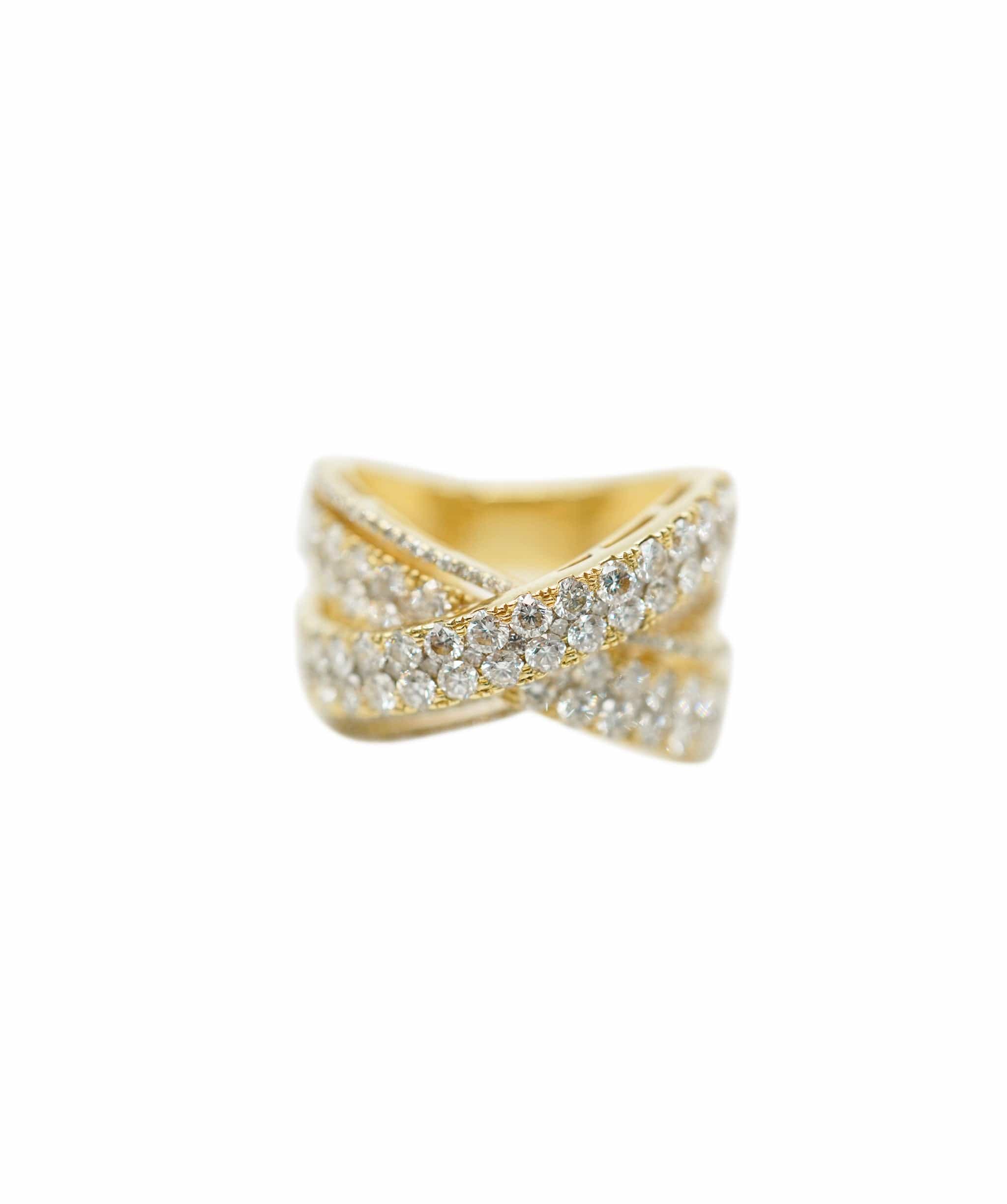 LuxuryPromise Diamond 2.60ct Ring 18K YG Yellow Gold 750 6.25-6.5(US) 90219565