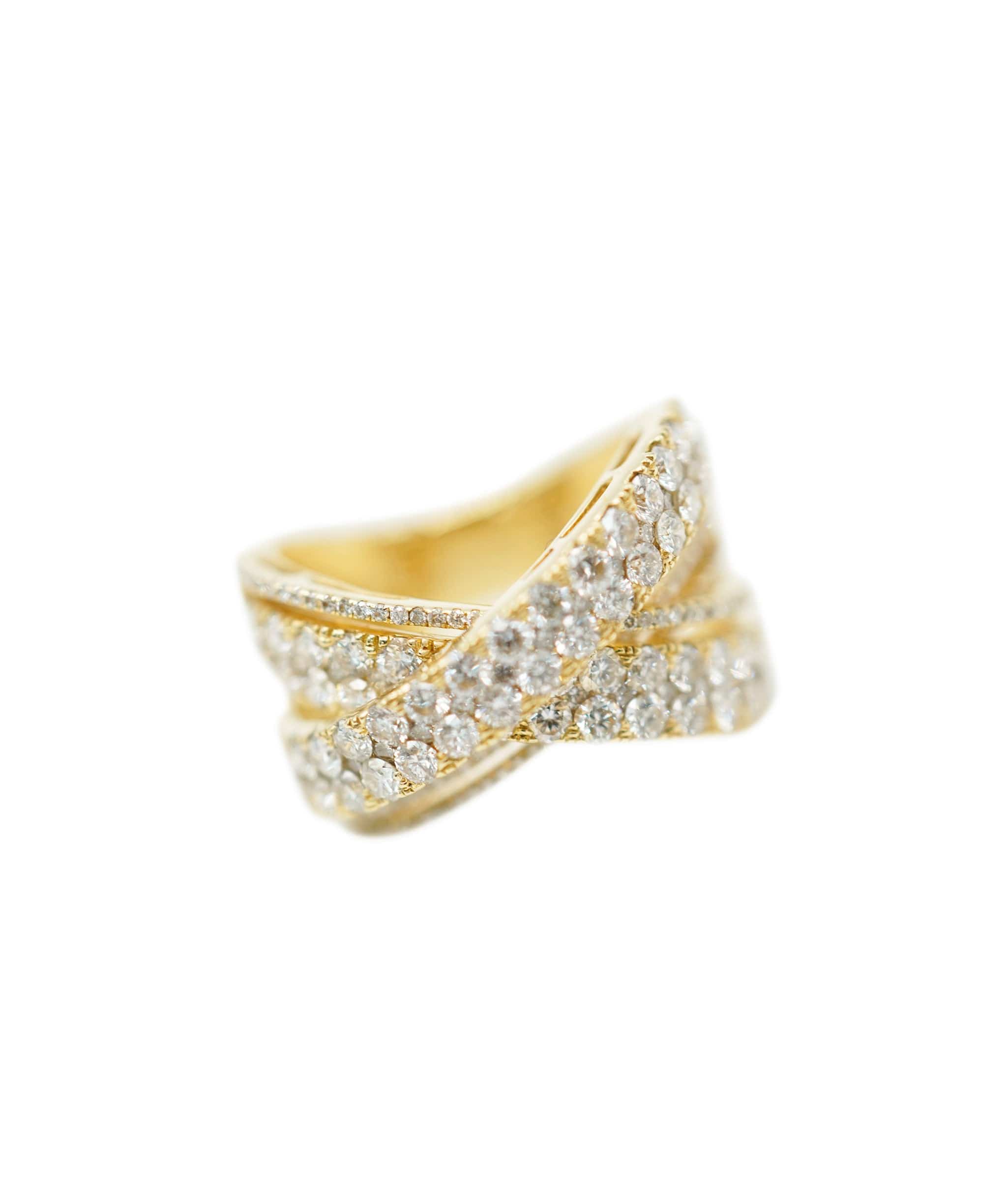 LuxuryPromise Diamond 2.60ct Ring 18K YG Yellow Gold 750 6.25-6.5(US) 90219565