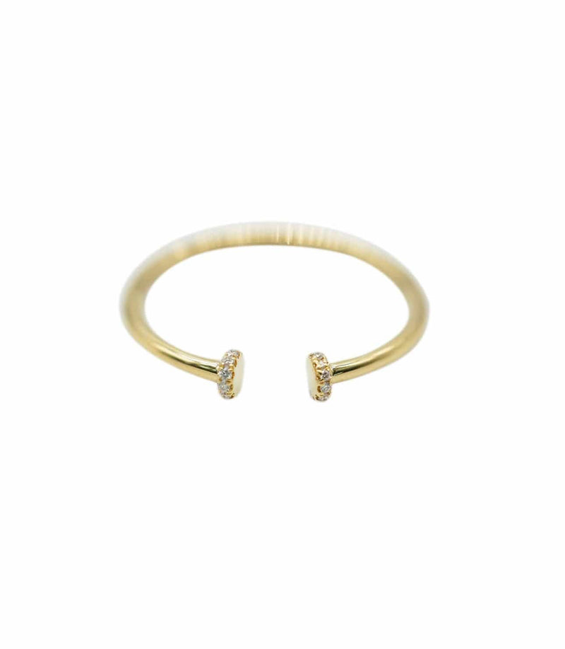 LuxuryPromise Diamond torc ring 18K Yellow Gold AHC1667