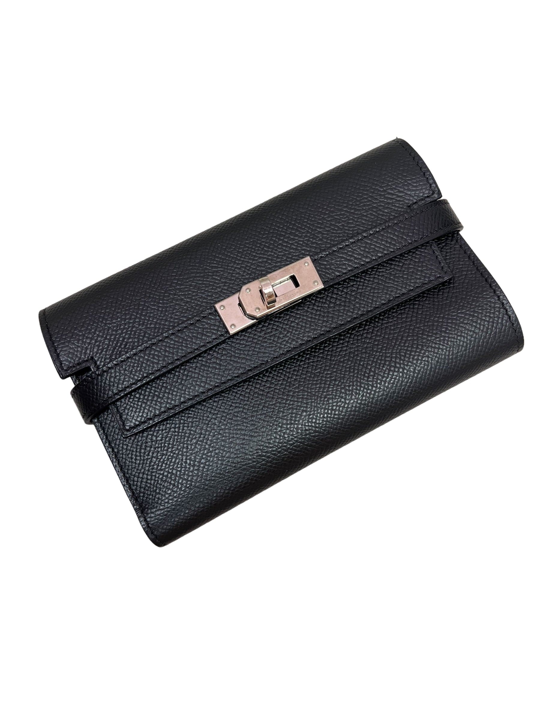 Hermes Black Compact Kelly Wallet SYCE002
