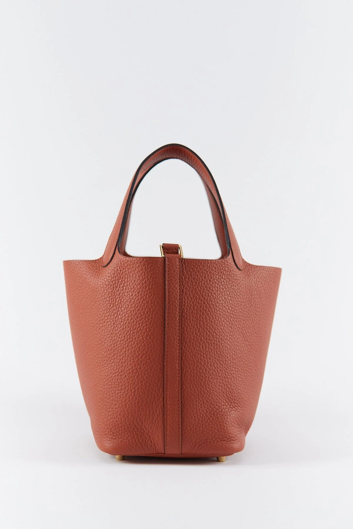 HERMÈS PICOTIN 18CM CUIVRE Clemence Leather with Gold Hardware