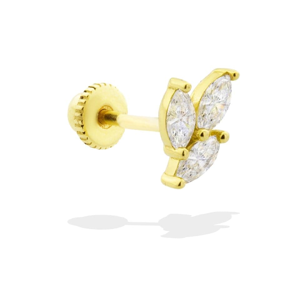 LuxuryPromise 14 Karat Gold Belgravia Labret Earring QOHC15