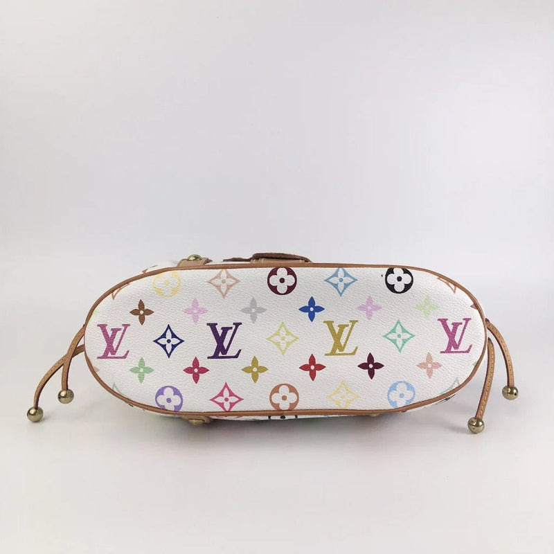 White Louis Vuitton Monogram Multicolore Theda PM Handbag