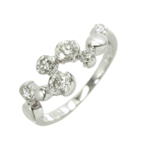 LuxuryPromise Ring - Diamond 0.60ct 18KWG Size5.5-5.75(US)