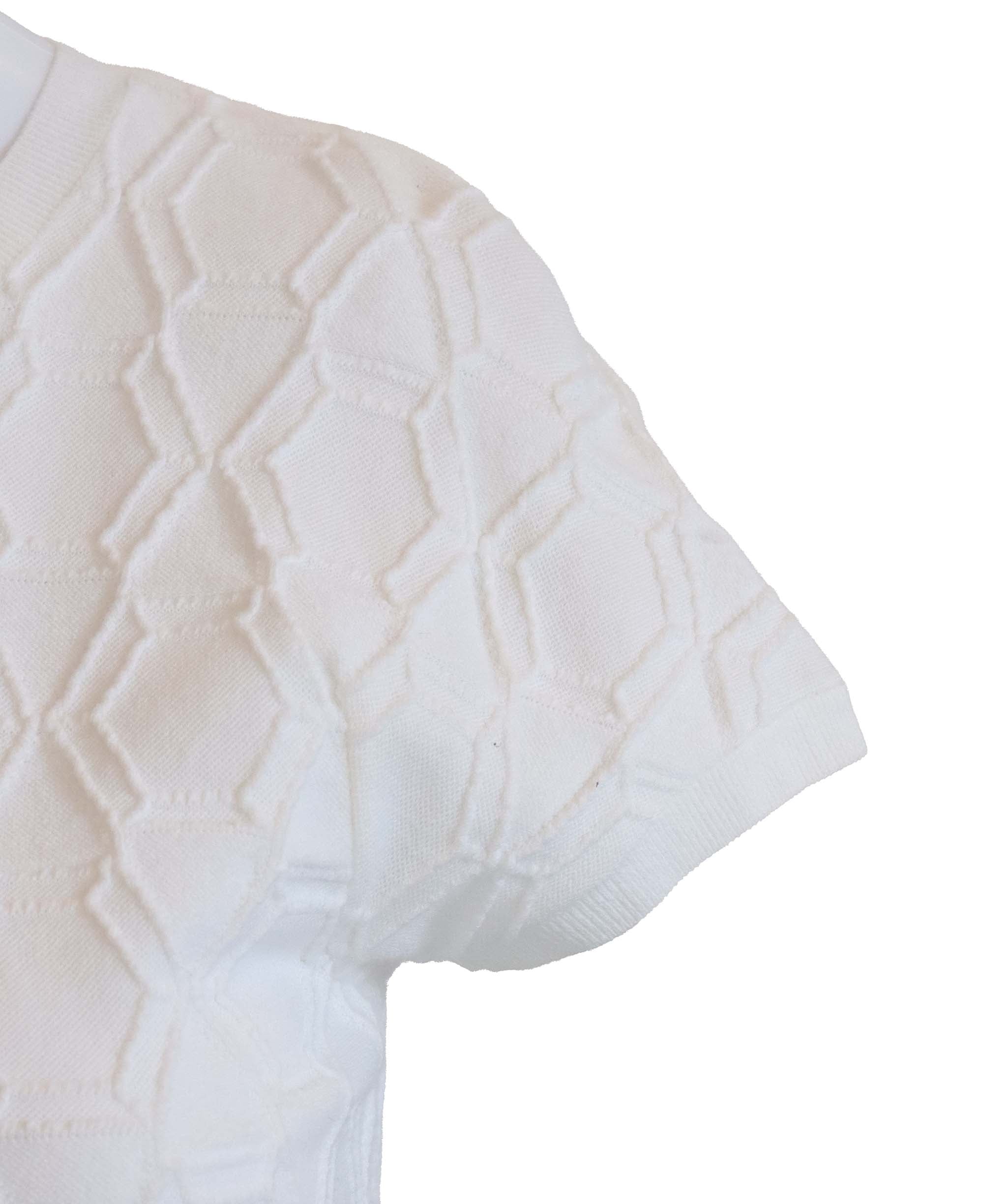 LuxuryPromise CHA NEL 2016 WHITE CREWNECK TOP  NWT. SZ 36