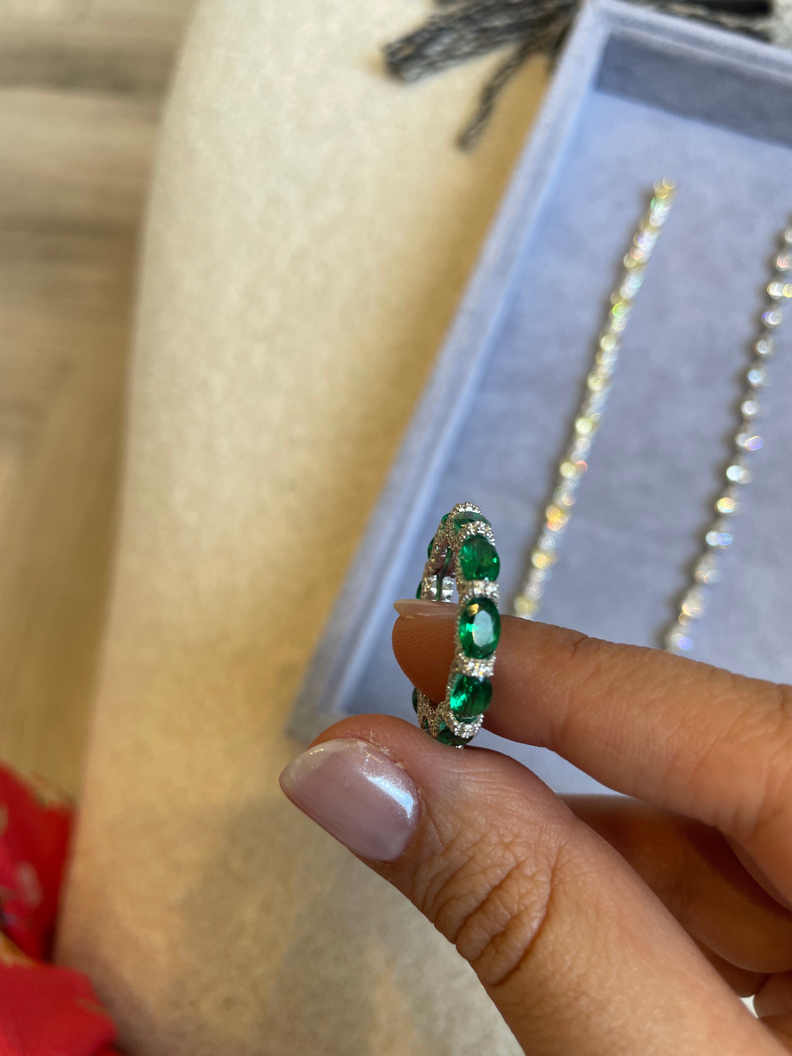 LuxuryPromise Size 55 emerald eternity