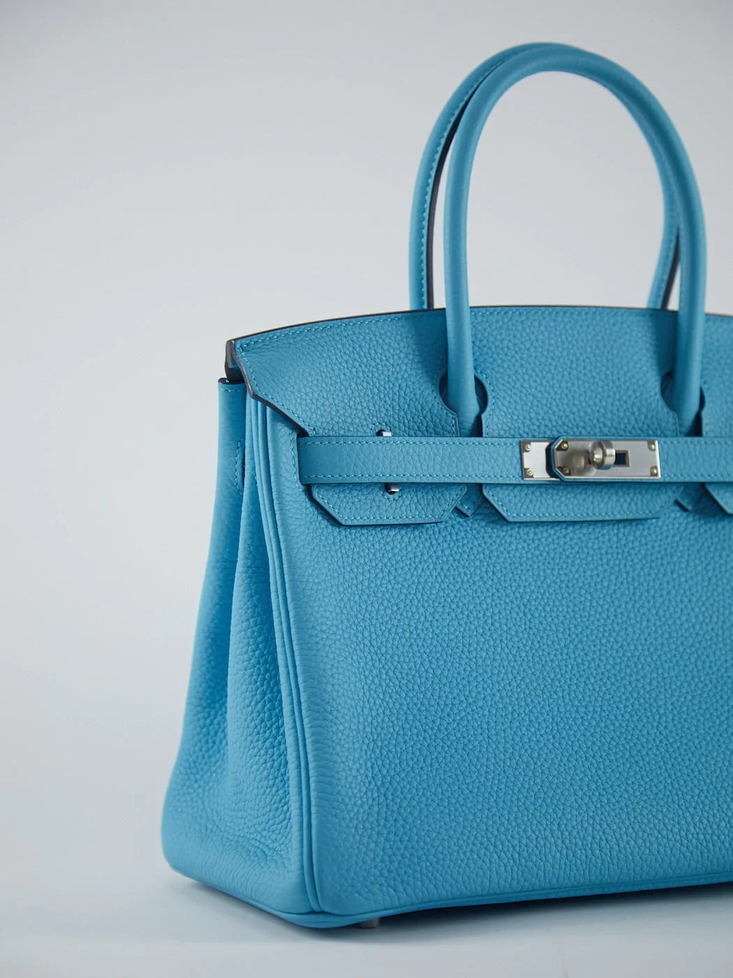 HERMÈS BIRKIN 30CM BLUE DU NORD Togo Leather with Palladium Hardware