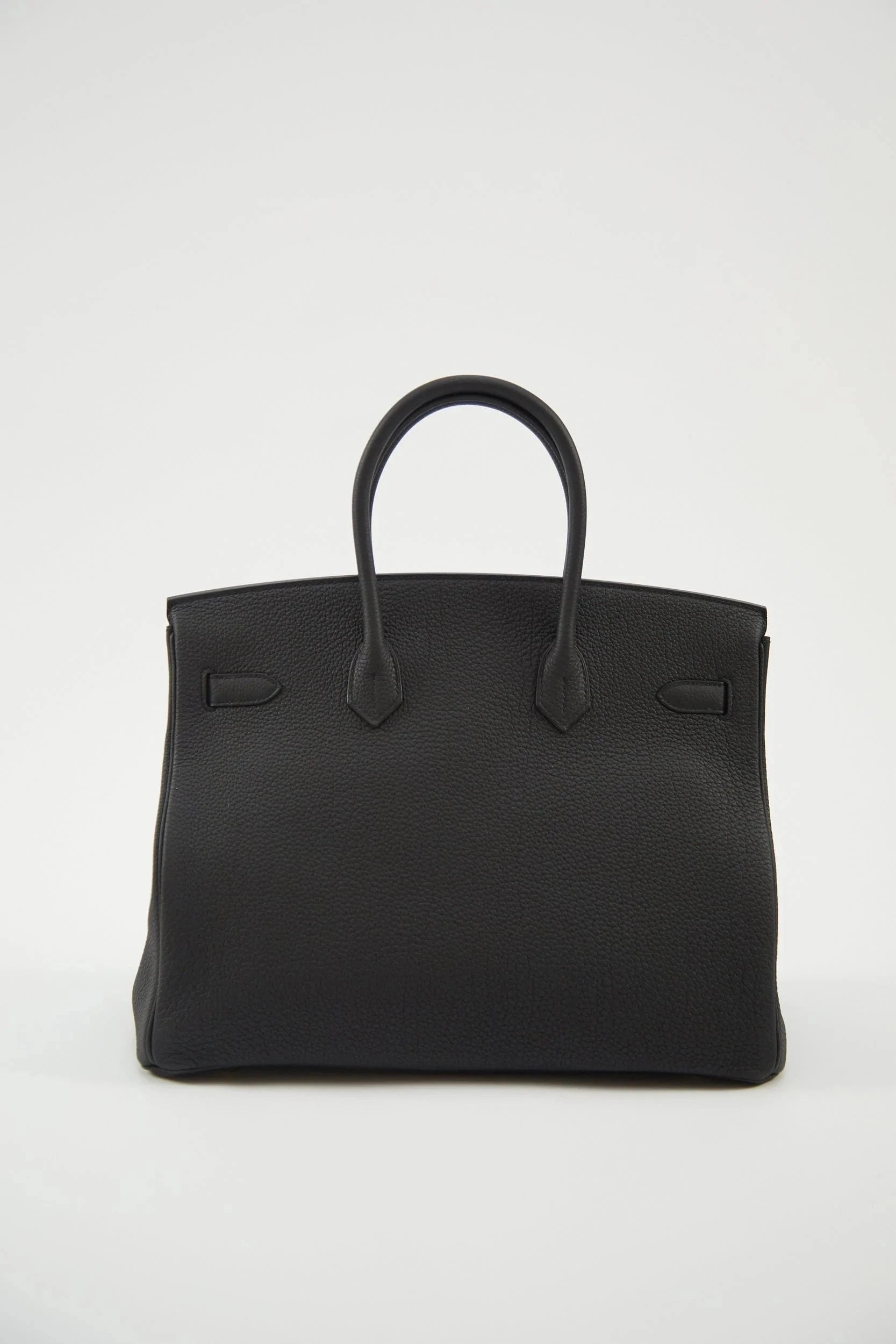 LuxuryVault 35cm Hermès Birkin in Black Togo Leather with Gold Hardware C Stamp -01B35694