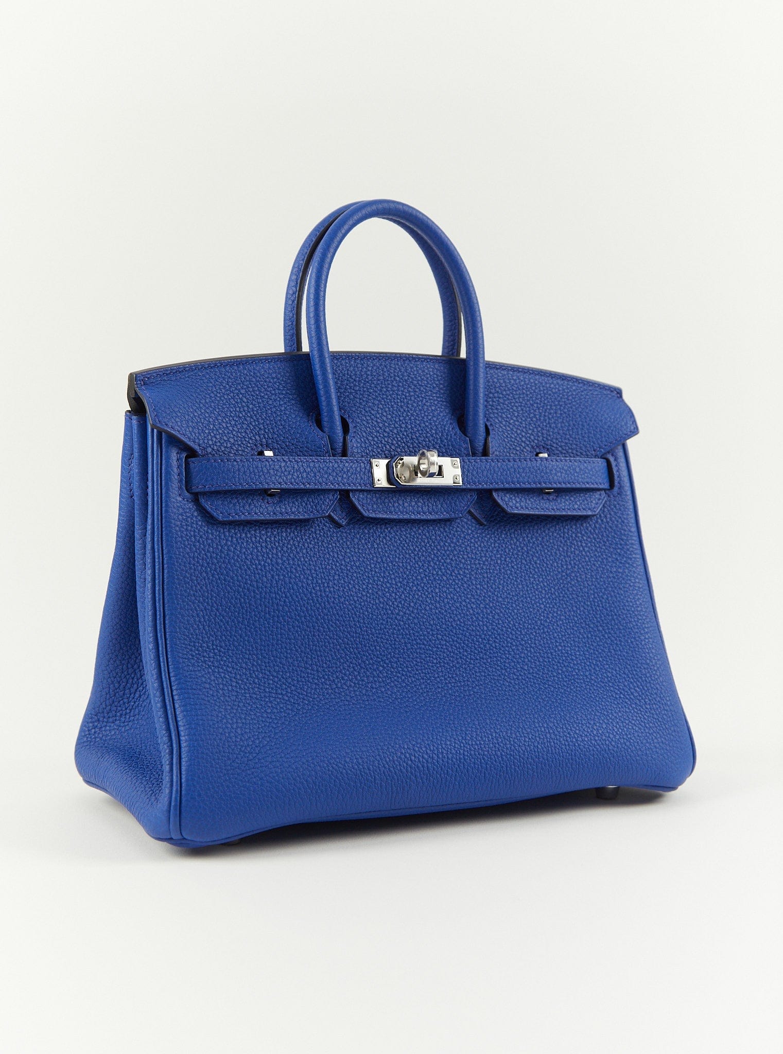 LuxuryVault HERMÈS BIRKIN 25CM BLUE ROYAL Togo Leather with Palladium Hardware