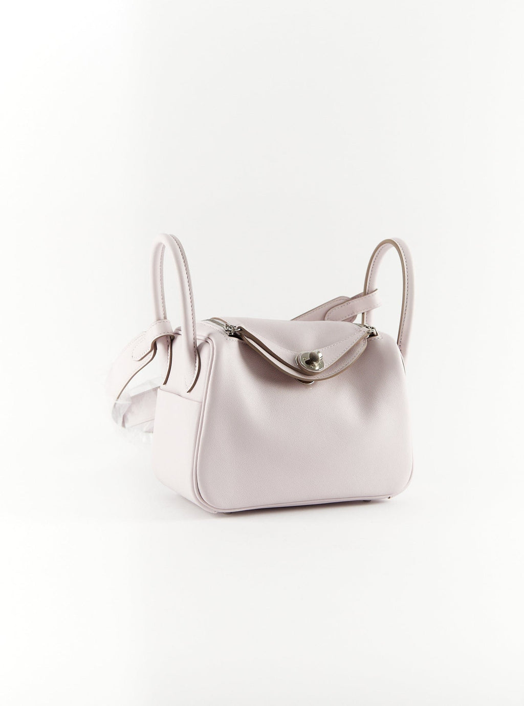 Mini Lindy 20 Verso in Mauve Pale and Gold Swift Leather in Palladium –  THAHAB US