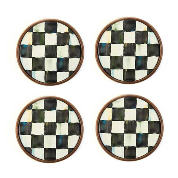 Mac Kenzie-Childs Courtly Check Coasters - Set of 4 AGC1533