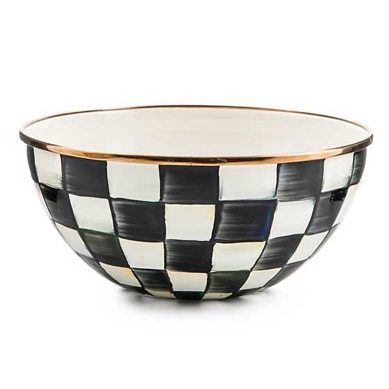 Mac Kenzie-Childs Courtly Check Enamel everyday bowl - small AGC1550
