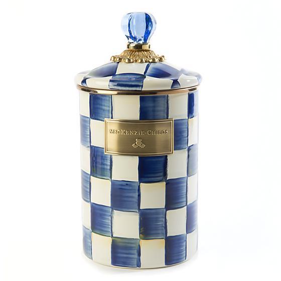 Mac Kenzie-Childs Royal Check Enamel Canister – Large AGC1511
