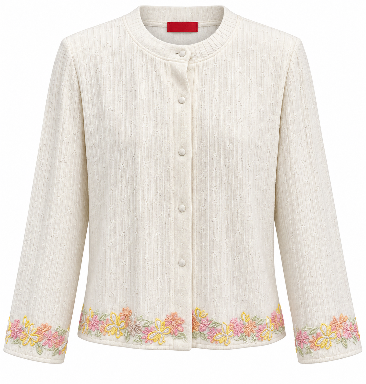 Maison Clad CARDIGAN OFF WHITE LACE KNITWEAR ONE PIECE NO BESPOKE  MCL13262