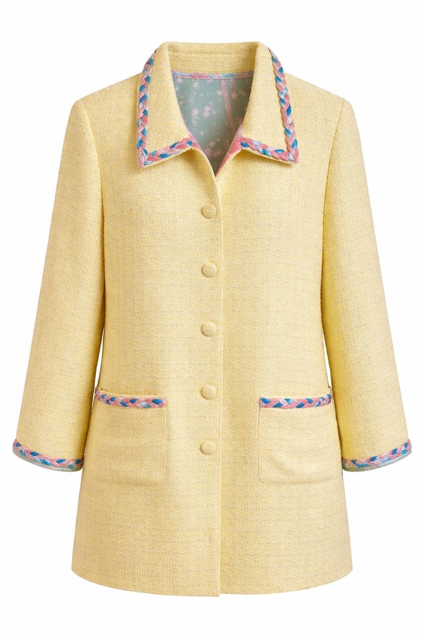 Maison Clad COAT DETAIL TWEED SILK LINING  MCL00878 ONE OF A KIND
