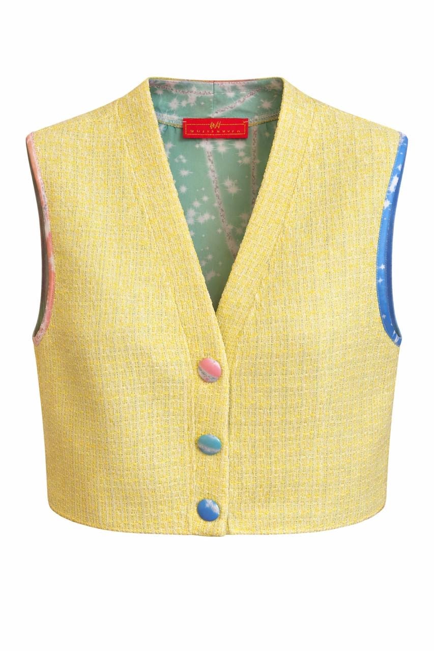 Maison Clad CROP NORA TWEED SILK LINING  MCL00877