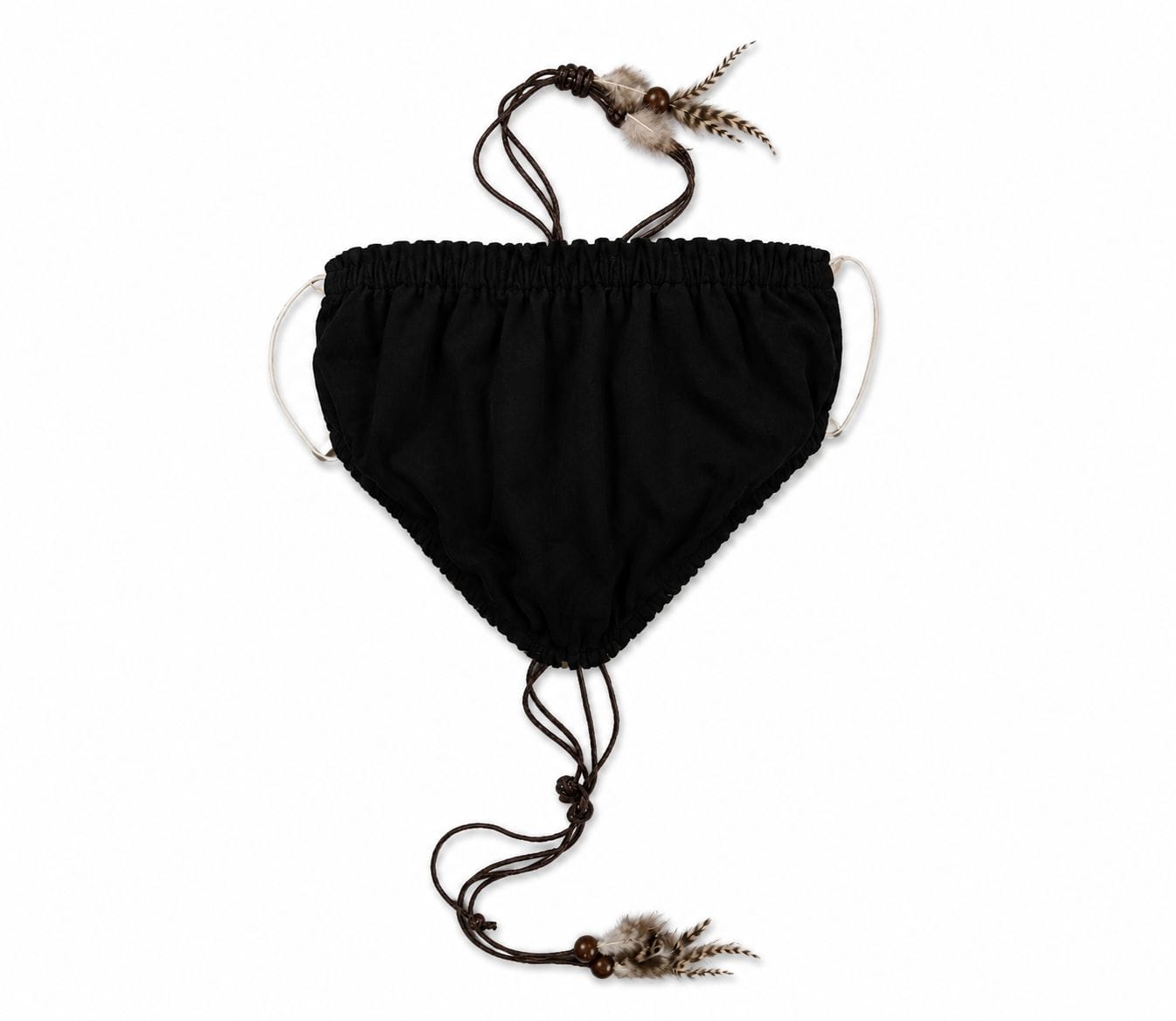 Maison Clad CROP TOP LINEN FEATHERS MCL13169