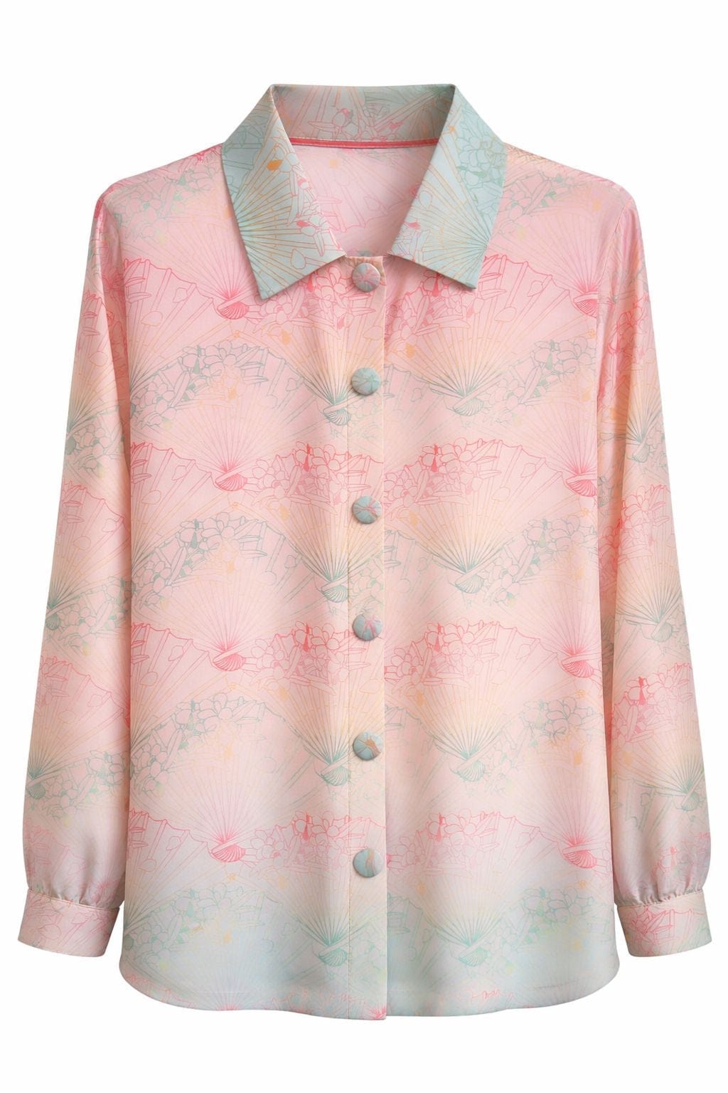 Maison Clad DRESS BOMBER COLETTA FRINGES FAN GRADIENT MCL00833