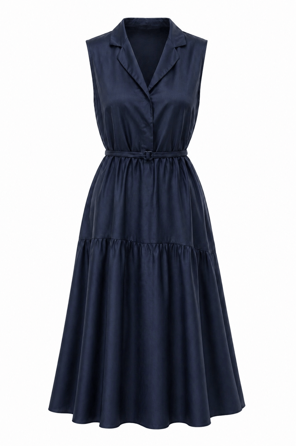Maison Clad DRESS CHARLOTTE NAVY POCKETS PIPPING MCL11199