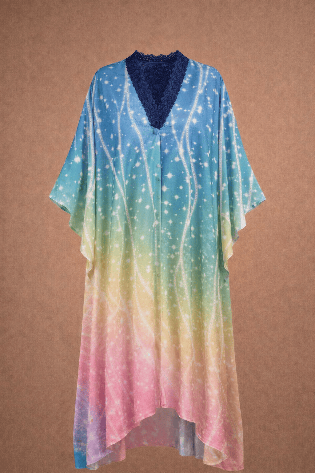Maison Clad DRESS EVANGELIA KAFTAN SIRENE WITH LACE DETAIL MCL00266