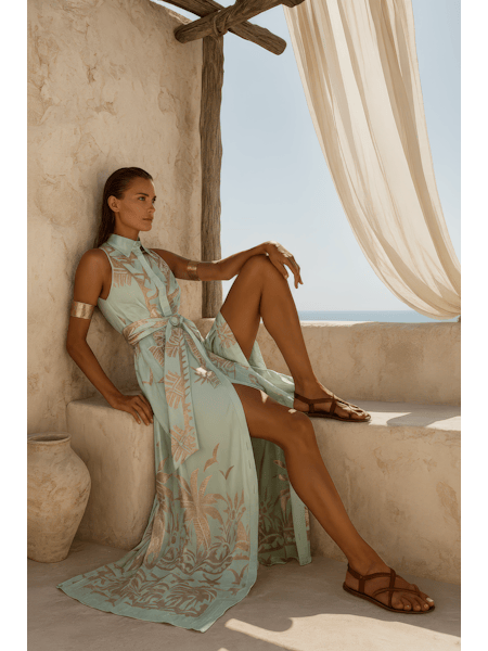 Maison Clad DRESS GOLD GODDESS MINT MCL11495 - NO BESPOKE AVAILABLE