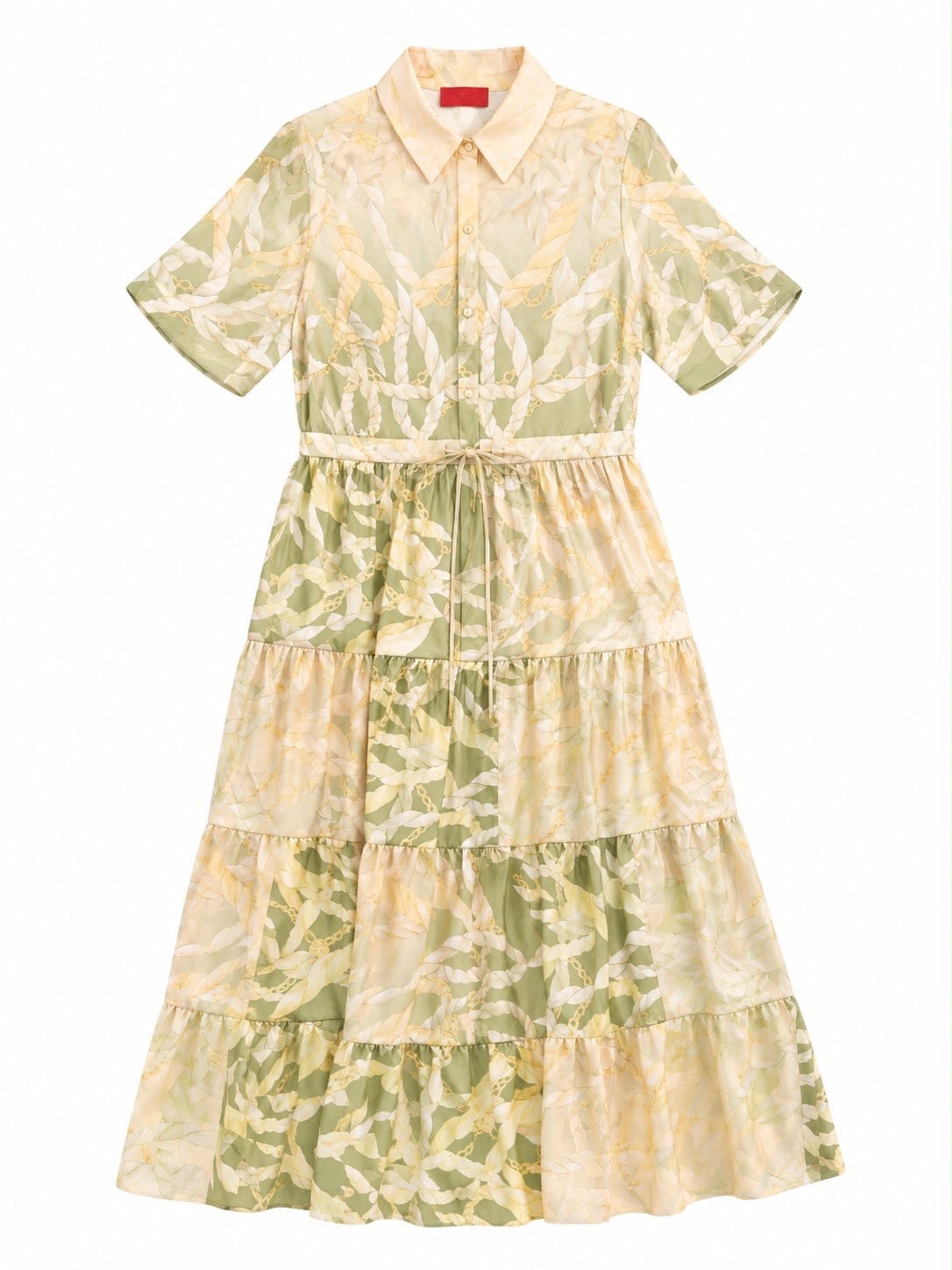 Maison Clad DRESS HELIOS CHAIN OLIVE GRADIENT MCL12795