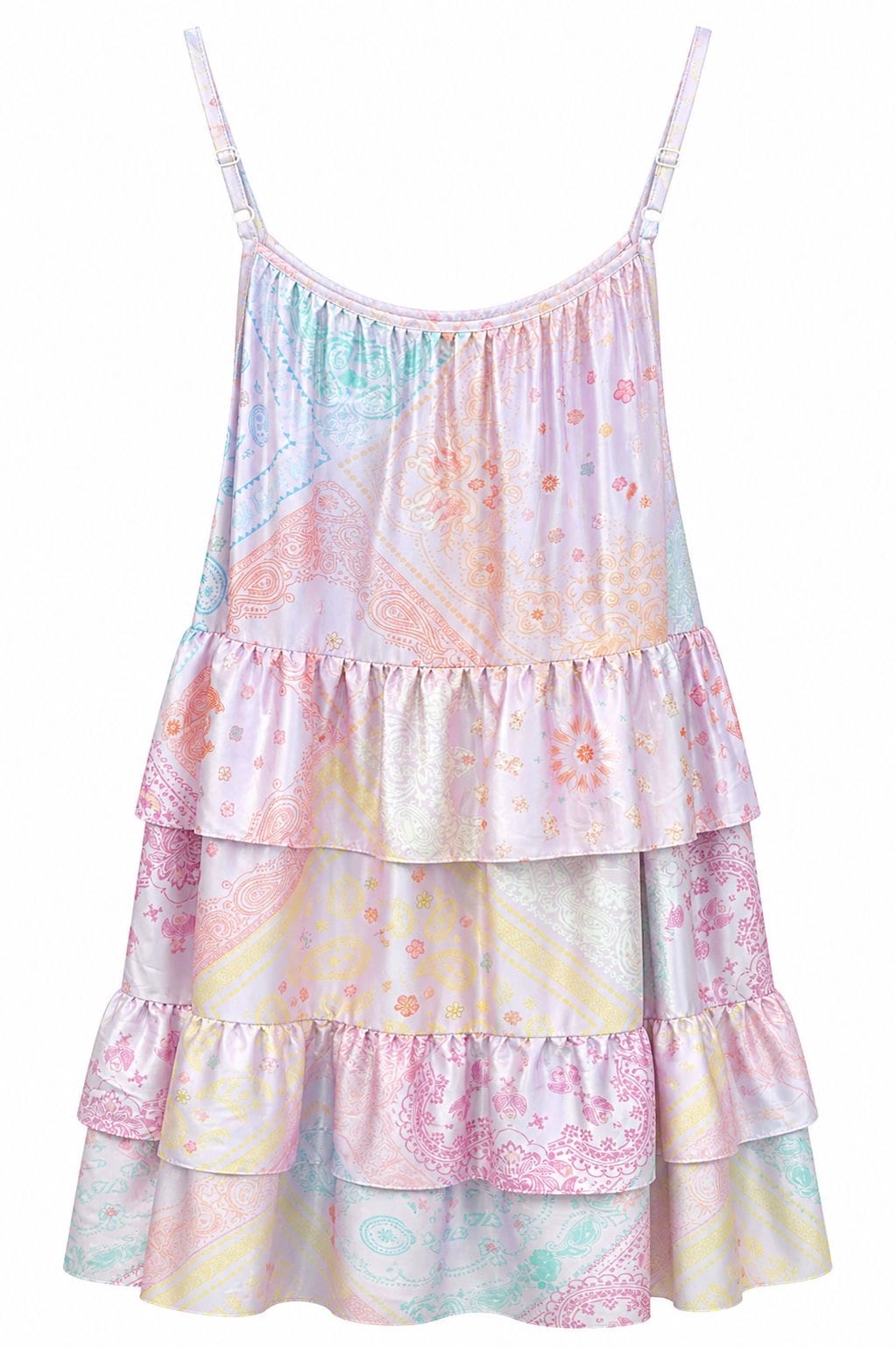 Maison Clad DRESS JOHANNA BANDANA LIGHT PINK ELEPHANT LUCKY CAT MCL11324