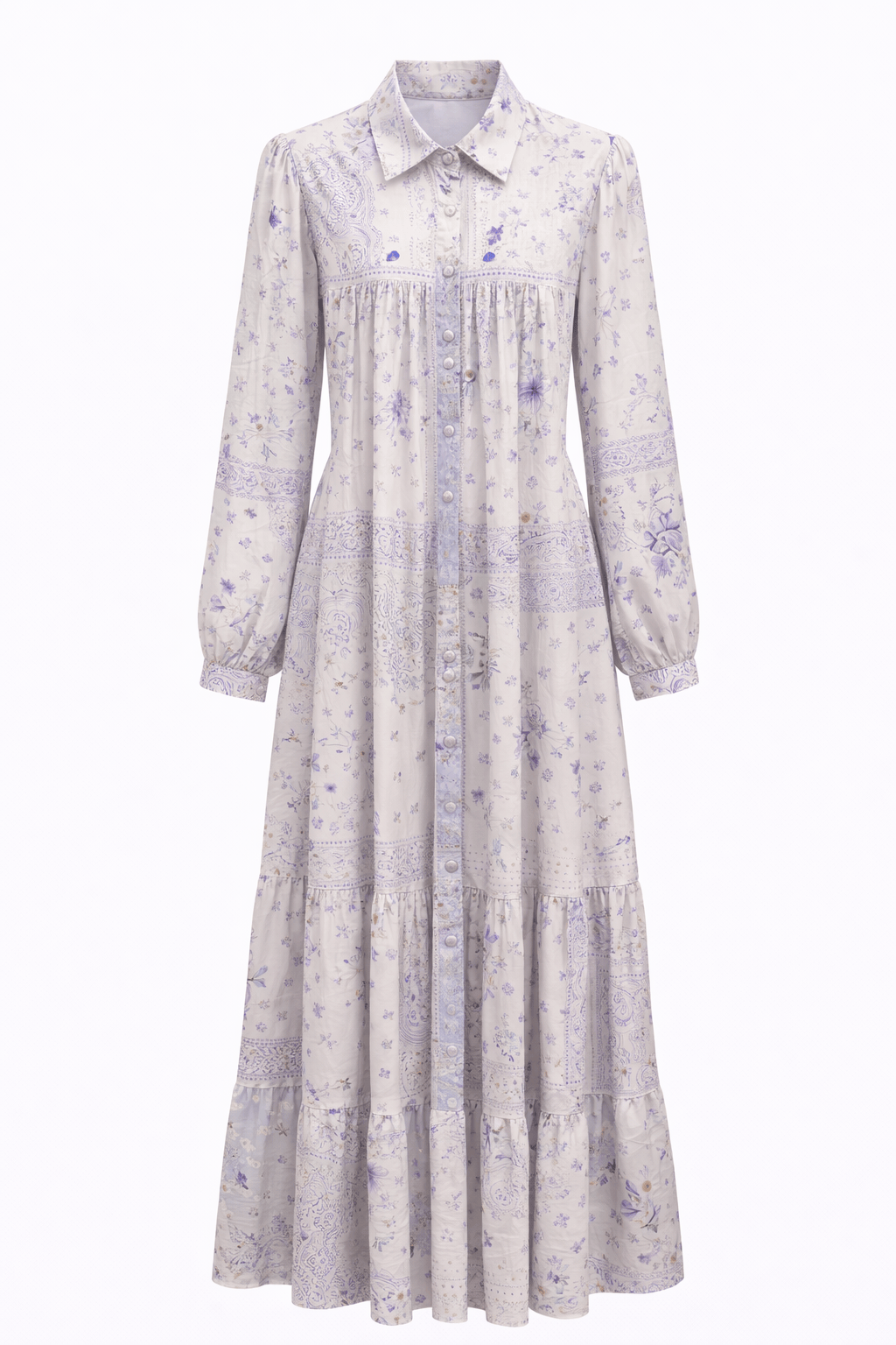 Maison Clad DRESS NESTOR BANDANA LAVENDER MCL00196