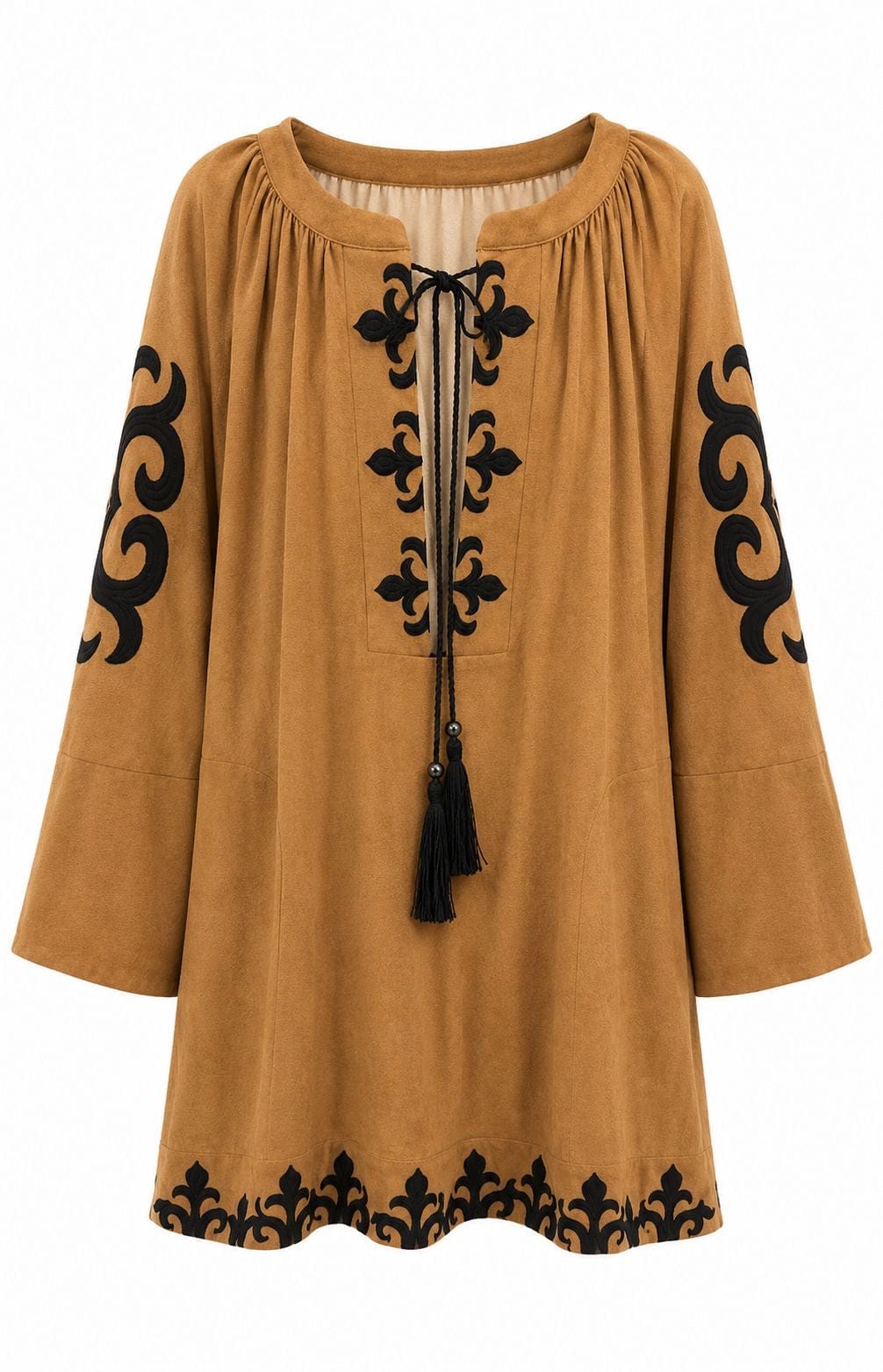 Maison Clad DRESS NUBUCK BEIGE BLACK  MCL11904
