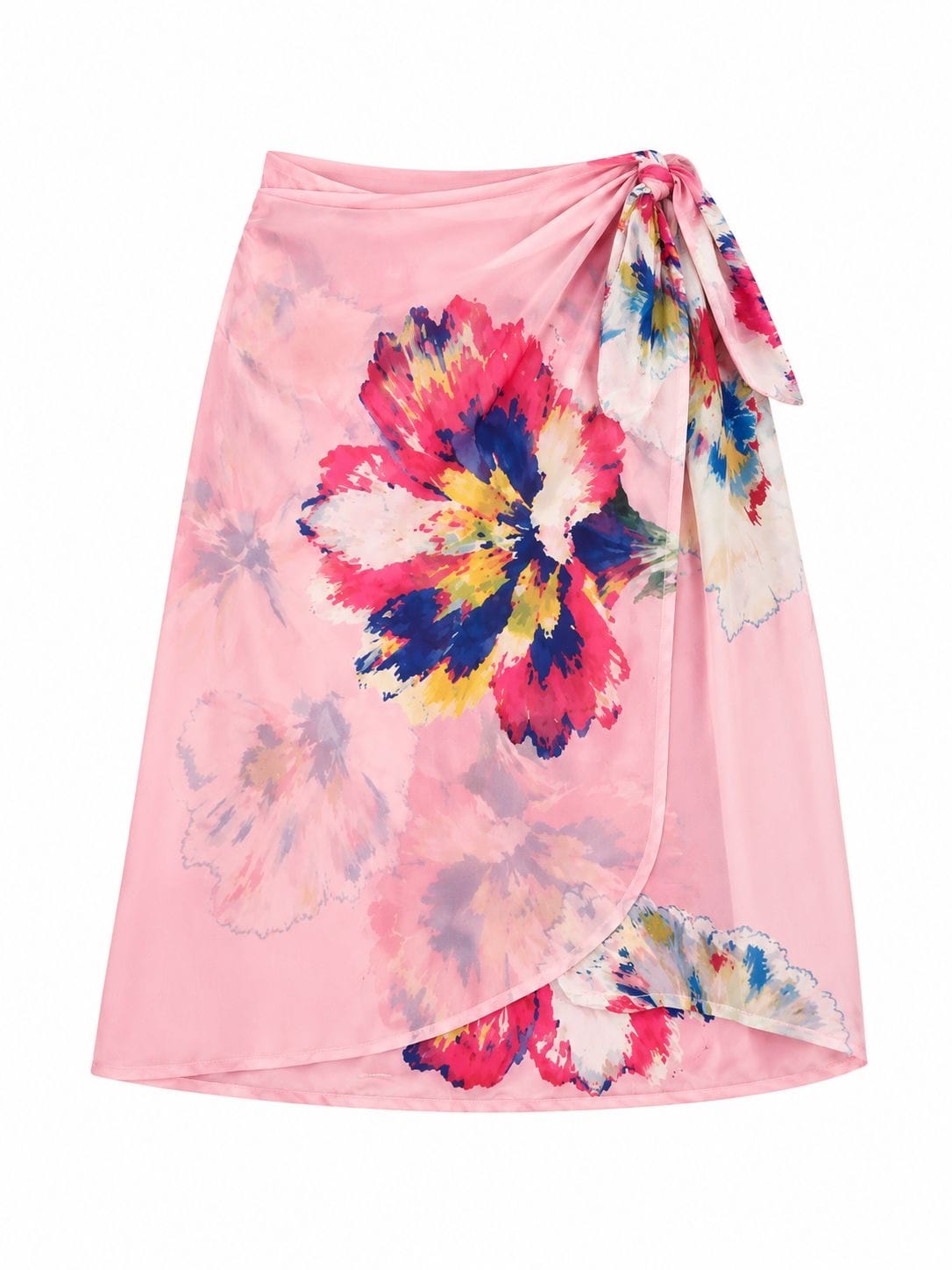 Maison Clad DRESS SAABI CHIFFON FLORAL PINK MCL13213