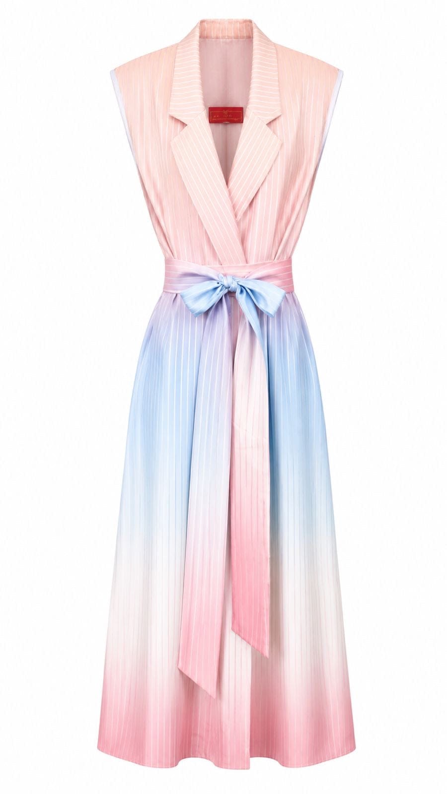 Maison Clad DRESS SARA PINSTRIPES GRADIENT MCL11395