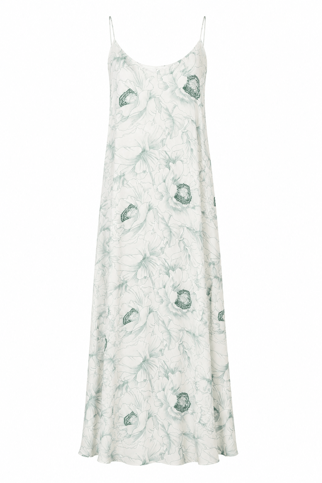 DRESS STRAP GREEN FLOWERS MCL12346