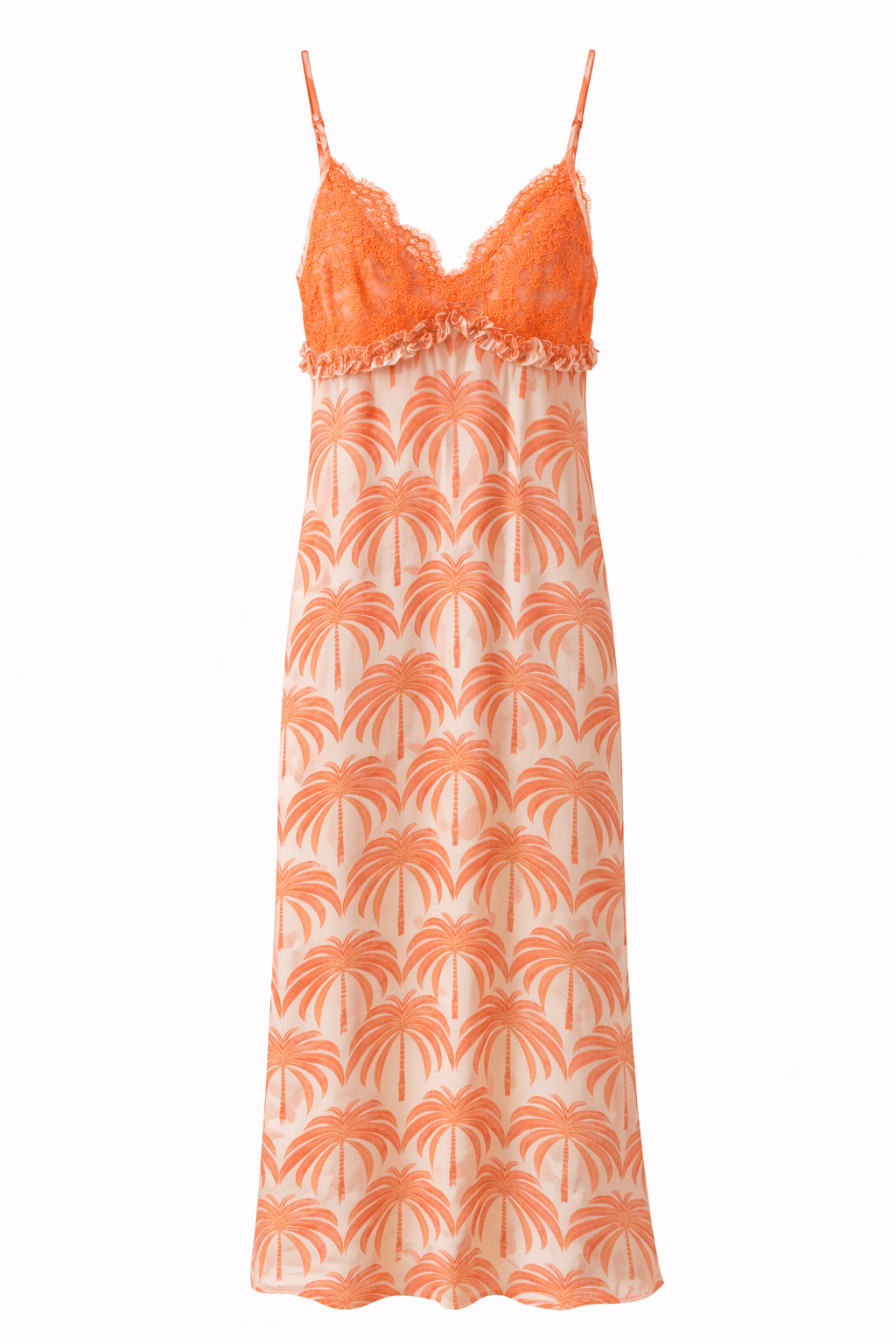 Maison Clad DRESS STRAP PALMTREE LACE MCL00500