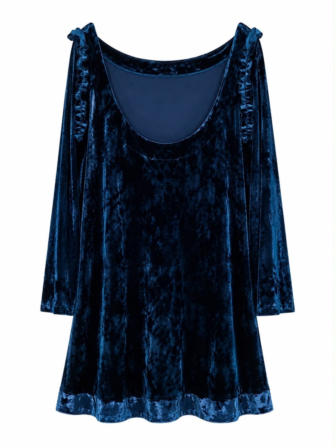 Maison Clad DRESS VELVET BLUE MCL12173