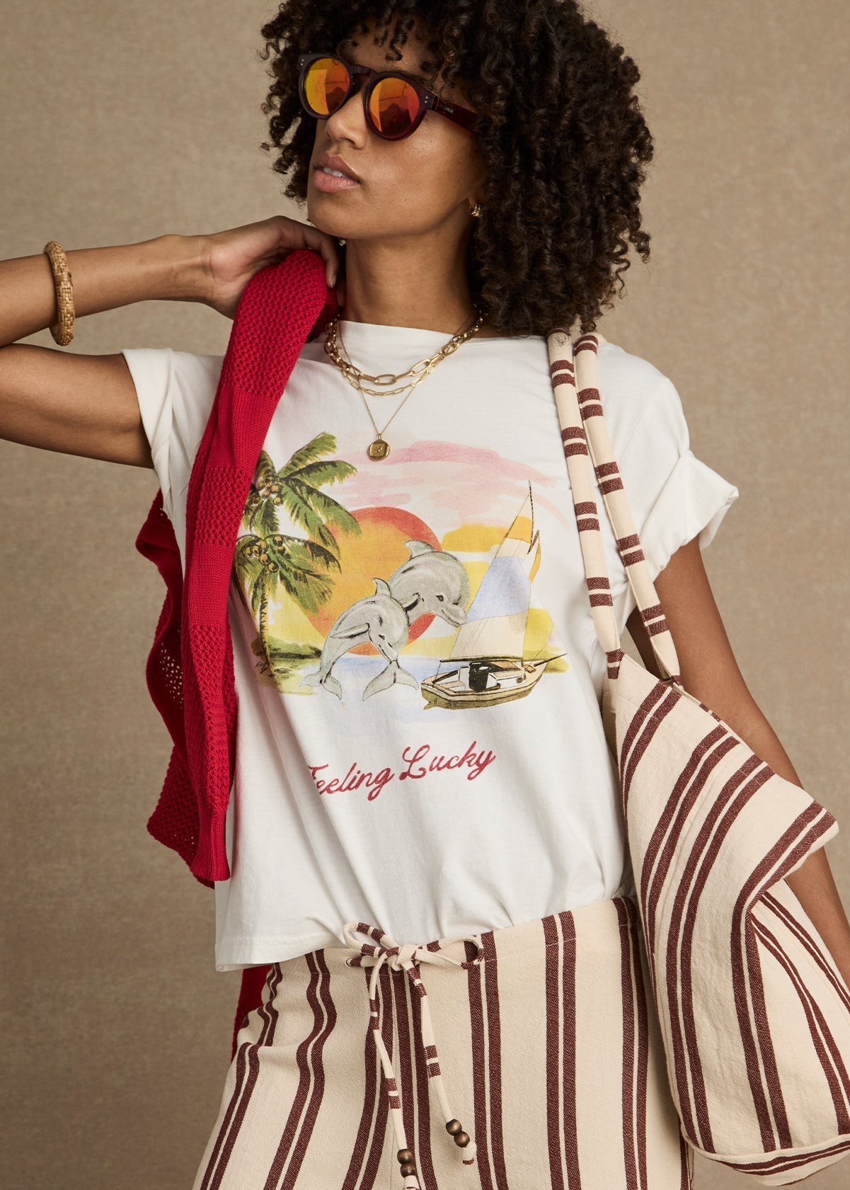 Maison Clad FEELING LUCKY TEE MCL12413